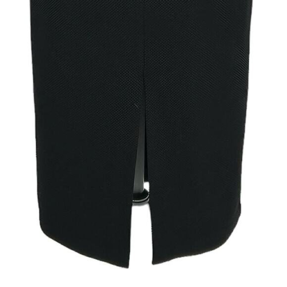 Express Black High Neck Keyhole Midi Dress with Front Slit Size 6 - Picture 13 of 16